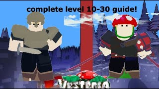 Vesteria complete level 10 to 30 guide [upl. by Abbie]