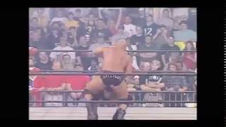 Goldberg gorilla press move  converted to jackhammer  powerslam  spine buster and spear [upl. by Galatea616]