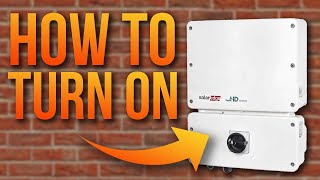 How To Turn On SolarEdge Inverter [upl. by Garratt]