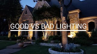 Good vs Bad Lighting Outdoor lighting examples [upl. by Nutsud]