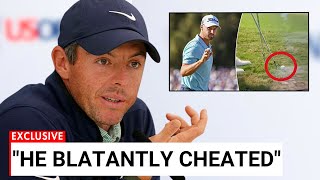 Rory McIlroy Reacts To Wyndham Clark CHEATING In US Open [upl. by Alyworth]