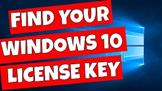 How To Get Your Windows 10 Product Or OEM License Key [upl. by Alger106]