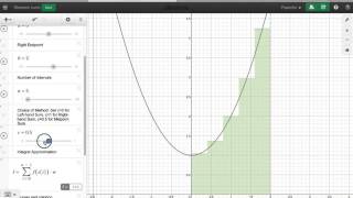 Riemann Sums with Desmos [upl. by Nael]