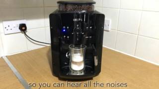 Great Value Coffee Machine  Krups EA8108 Bean to Cup Machine Review [upl. by Noyr]