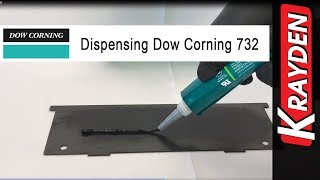 Dowsil 732 Silicone Sealant Manually Dispensed [upl. by Dewees]