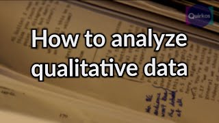 How to Analyze Qualitative Data [upl. by Tterej]