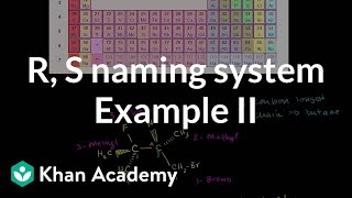 RS CahnIngoldPrelog naming system example 2  Organic chemistry  Khan Academy [upl. by Madelene]