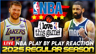 🔴LAKERS vs DALLAS MAVERICKS │ 2025 NBA Basketball Game PlayByPlay Reaction amp Scoreboard [upl. by Finlay219]