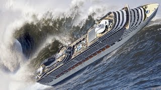 18 Crazy Videos Of Cruise Ships Caught In Massive Storms [upl. by Ahsetal436]