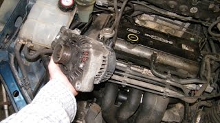 Ford Focus Alternator Change 16 Liter [upl. by Halden448]