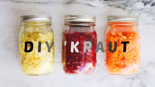 HOW TO MAKE SAUERKRAUT AT HOME  DIY Easy Recipe [upl. by Adelind]