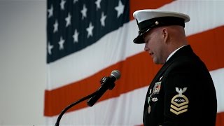 Chief Petty Officer Shane Krueger retirement speech [upl. by Acissehc]