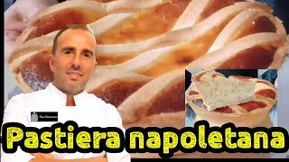 Pastiera napoletana impastata a mano con pasta frolla senza uova ricetta facilissima [upl. by Ikkaj]