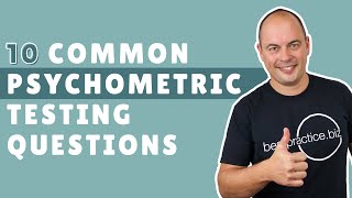 10 Common Psychometric Testing Questions [upl. by Fougere]