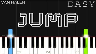 Van Halen  Jump  EASY Piano Tutorial [upl. by Celeste440]