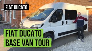 Fiat Ducato Base Van Tour  UK SelfBuild Campervan Conversion [upl. by Jilli]