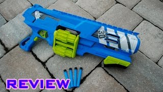 REVIEW BoomCo Spinsanity 3X Blaster Unboxing Review amp Firing Test [upl. by Leirbag]