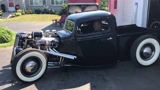 1937 Ford pickup hot rod Chevy 348 powered [upl. by Selfridge99]