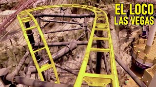 El Loco  Las Vegas Adventuredome Roller Coaster  POV [upl. by Hillary773]