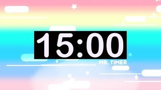 15 Minute Countdown Timer with Music for Kids [upl. by Laverna233]