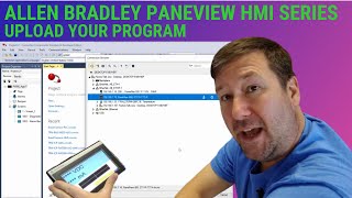 Upload an Allen Bradley Panelview 800 HMI Program [upl. by Irpac481]