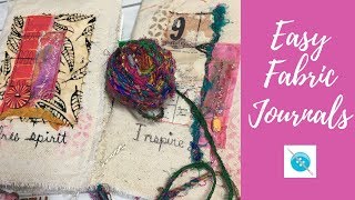 Easy Fabric Journal with Easy Binding [upl. by Silirama]