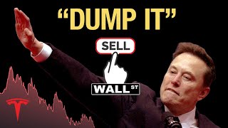 Wall St DUMPS Tesla amp Elon Musk as Popularity IMPLODES [upl. by Neelyaj]