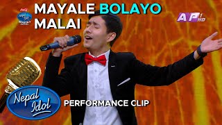 Mayale Bolayo Malai Namgyel Tamang  Nepal Idol Season 4 [upl. by Egiarc32]