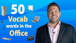 50 English VOCABULARY WORDS at the OFFICE in 4 Minutes [upl. by Quincy]