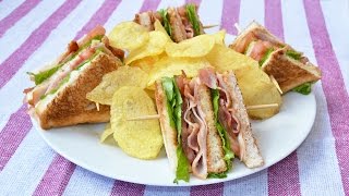 How to Make a Club Sandwich  Easy Club Sandwich Recipe [upl. by Aseeram]