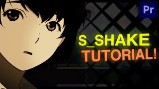 Smooth SShake Tutorial  Premiere Pro for editsAMVs [upl. by Acnairb]