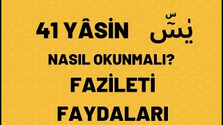 41 YÂSİN NASIL OKUNMALI FAZİLETİ FAYDALARI [upl. by Kerianne]