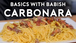 Carbonara  Basics with Babish [upl. by Eilama]