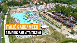 Gardameer Italië  camping San VitoCisano [upl. by Kessiah263]