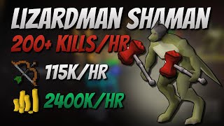 200 KillsHr Lizardman Shaman 115K EXP  2400K GPHr [upl. by Ezaria]