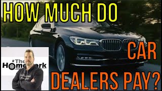 HOW MUCH DO NEW CAR DEALERS PAY for CARS TRUCKS SUVs 2023 MSRP The Homework Guy Kevin Hunter [upl. by Patnode945]