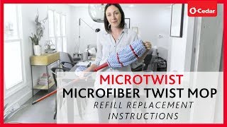 OCedar MicroTwist Microfiber Twist Mop Refill Replacement Instructions [upl. by Ettelrac345]