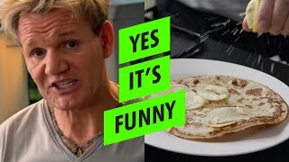 Gordon Ramsays Crispy Pancake Recipe [upl. by Ailel357]