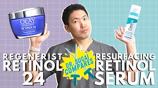 Dr Sugai Compares Olay Regenerist Retinol 24 vs CeraVe Resurfacing Retinol [upl. by Brentt454]