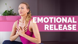 10 Min Somatic Yoga Flow For Emotional Release  GENTLE FULL BODY STRETCH [upl. by Rebmaed12]