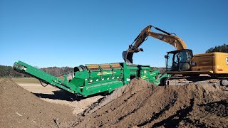 Screening Topsoil With A Trommel [upl. by Bekki]