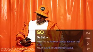 DaBaby  GO Acapella  HQ Vocals Only [upl. by Elagiba]