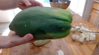 How to Eat and Freeze Green Papayas [upl. by Chrisoula]