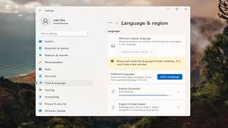 How To Add Language On Windows 11 Tutorial [upl. by Parke]