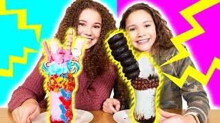 Haschak Sister vs Haschak Sister ULTIMATE Milkshake Challenge [upl. by Wunder]