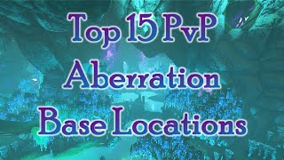 Top 15 Aberration Twilight Zone PvP Base Locations ARK Survival Evolved [upl. by Ydne]