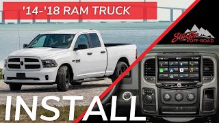 INSTALL 20142018 RAM Truck Radio UpgradeDash Removal  Stinger HEIGH10  RB10RAM13B [upl. by Icnan]