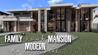 Modern Family Mansion 100k Roblox Bloxburg  No Large Plot [upl. by Yoreel470]