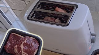 Chef Shows How To Cook Steak In A Toaster [upl. by Aelber340]