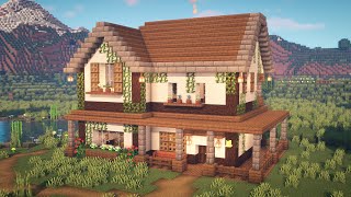 Minecraft  How to Build a Farmhouse [upl. by Oflodur]